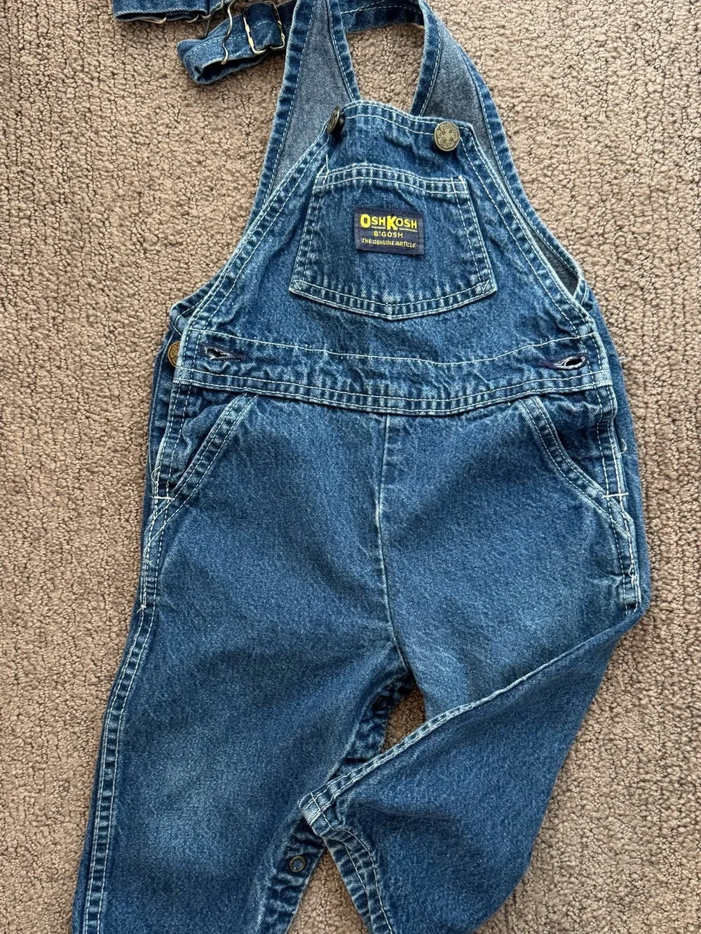 OshKosh B'gosh Kid’s Dark Blue Denim Overalls
